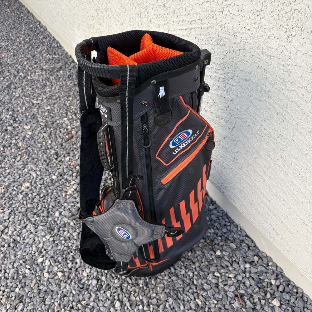 U.S. Kids Golf Ultralight 51 Stand Carry Bag - Grey/Orange - Picture 3 of 5